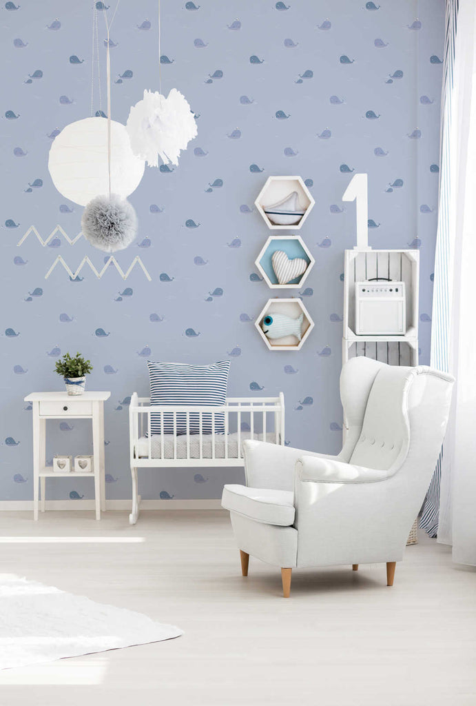 Little Love Light Blue Wallcovering | AS Creation