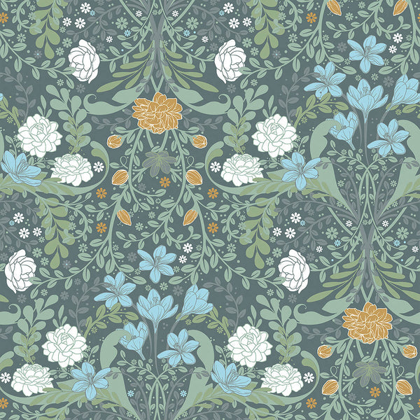 Froso, Turquoise Wallcoverings | Brewster & York