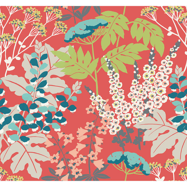 Brie, Red Wallcoverings | Malibu Wallcovering