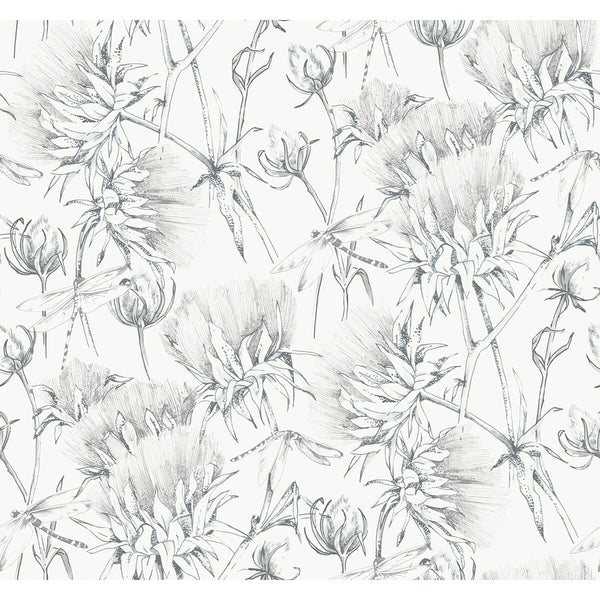 Mariell, Grey Wallcoverings | Malibu Wallcovering
