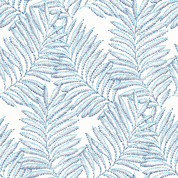 Finnley, Blue Wallcoverings | Malibu Wallcovering