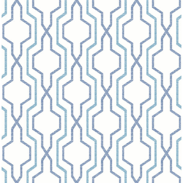 Rion, Blue Wallcoverings | Malibu Wallcovering