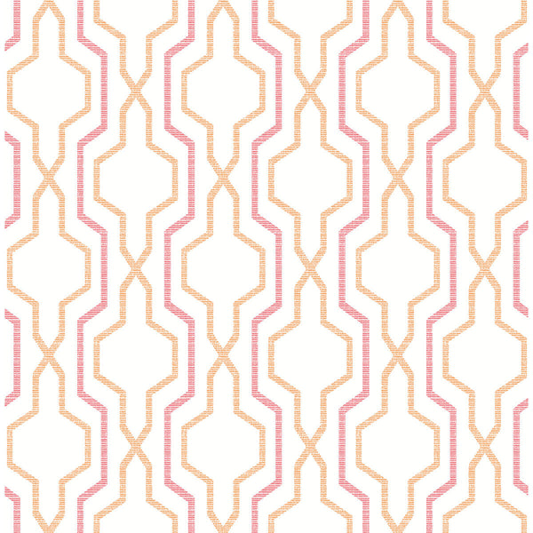 Rion, Orange Wallcoverings | Malibu Wallcovering