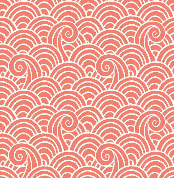 Alorah, Coral Wallcoverings | Malibu Wallcovering