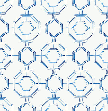 Gallina - Blue Residential Wallcovering | Jeffrey Stevens