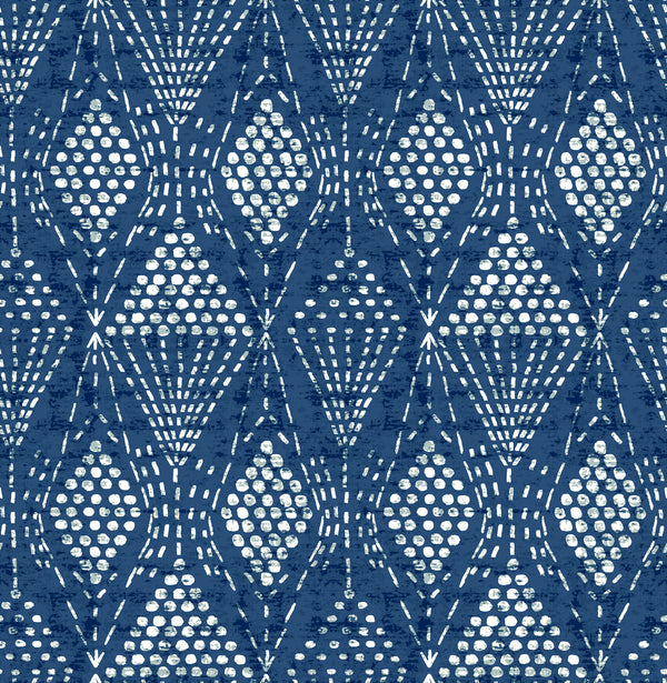 Grady, Blue Wallcoverings | Malibu Wallcovering