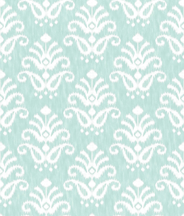 Keaton, Aqua Wallcoverings | Malibu Wallcovering