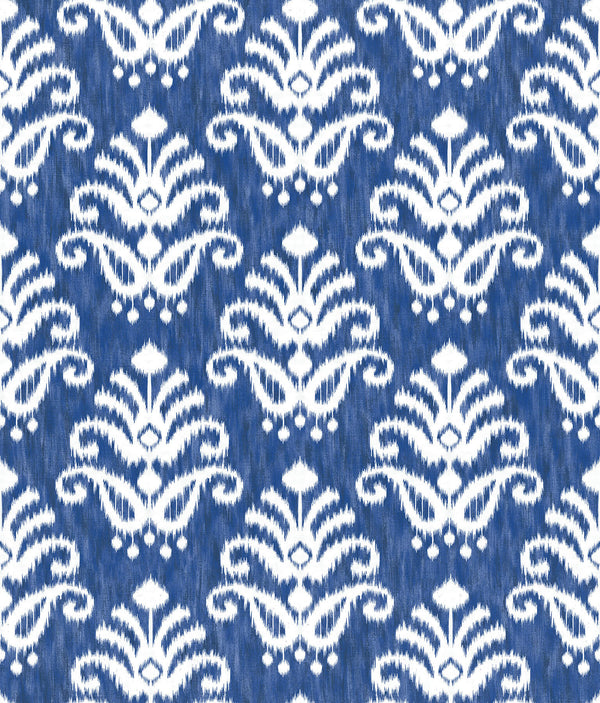 Keaton, Blue Wallcoverings | Malibu Wallcovering