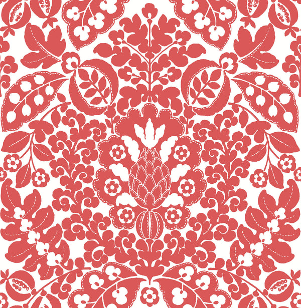 Marni, Red Wallcoverings | Malibu Wallcovering
