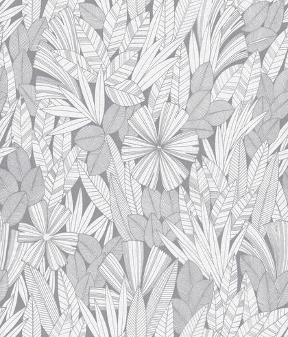 Bannon - Grey Residential Wallcovering | Jeffrey Stevens
