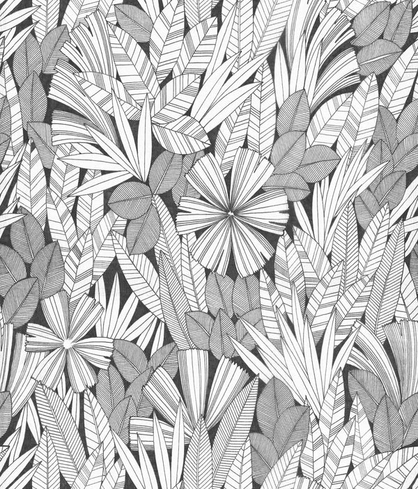 Bannon - Black Residential Wallcovering | Jeffrey Stevens