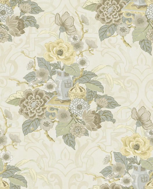 Dynasty - Metallic Pearl Wallcovering | Malibu Wallpaper