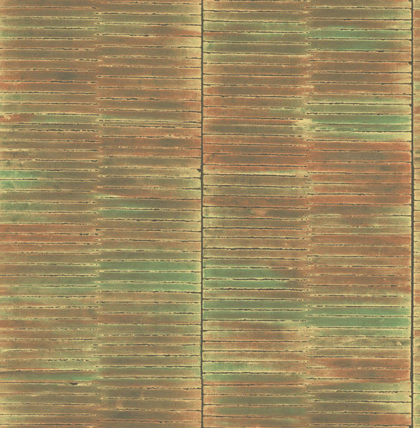 Dynasty Bamboo - Spice and Metallic Gold Wallcovering | Malibu Wallcovering
