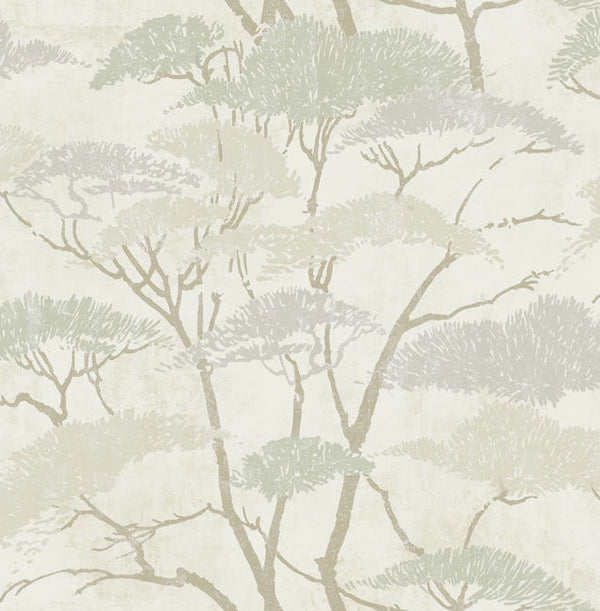 Confucius - Silver and Pearl Wallcovering | Malibu Wallcovering