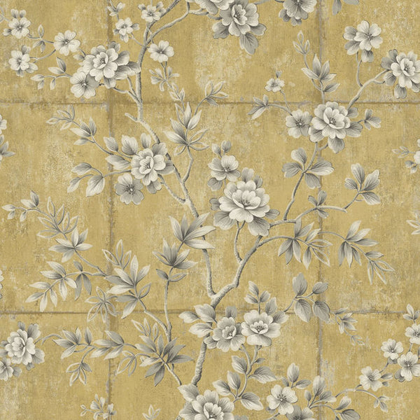 Great Wall - Metallic Gold and Taupe Wallcovering | Malibu Wallcovering