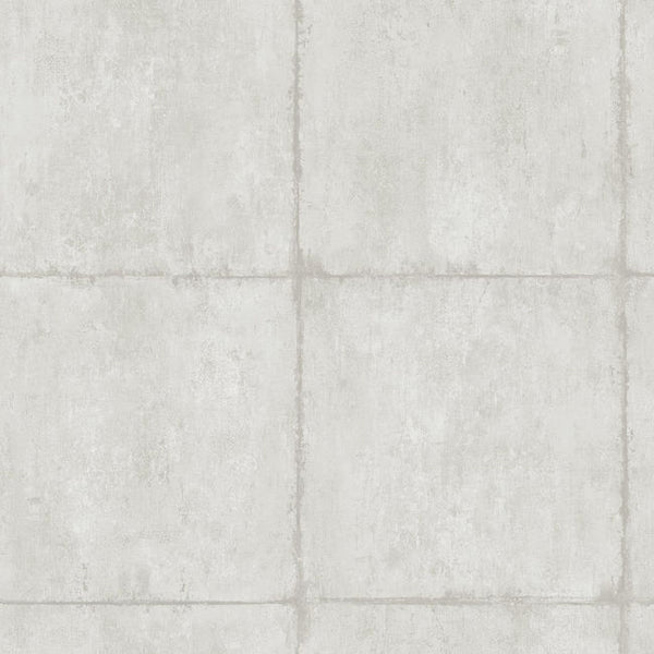 Great Wall Blocks - Metallic Silver and Grey Wallcovering | Malibu Wallcovering