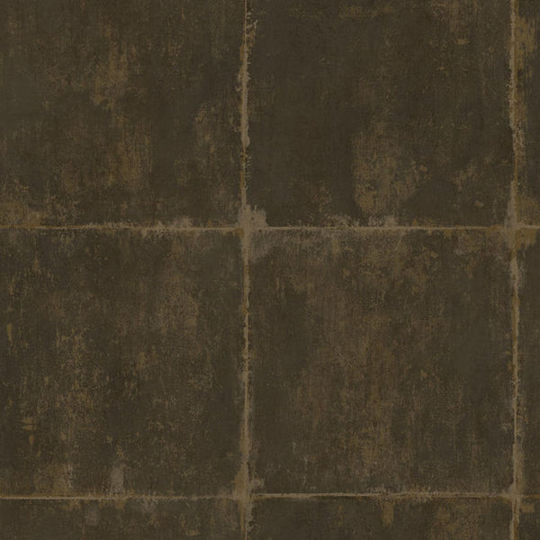 Great Wall Blocks - Metallic Mocha and Gold Wallcovering | Malibu Wallcovering