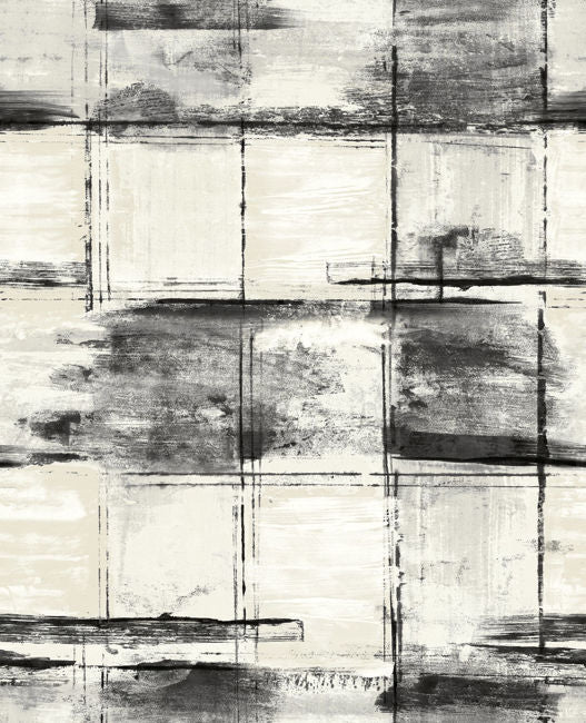 Curie Texture - Metallic Ivory and Ebony Wallcovering | Malibu Wallpaper