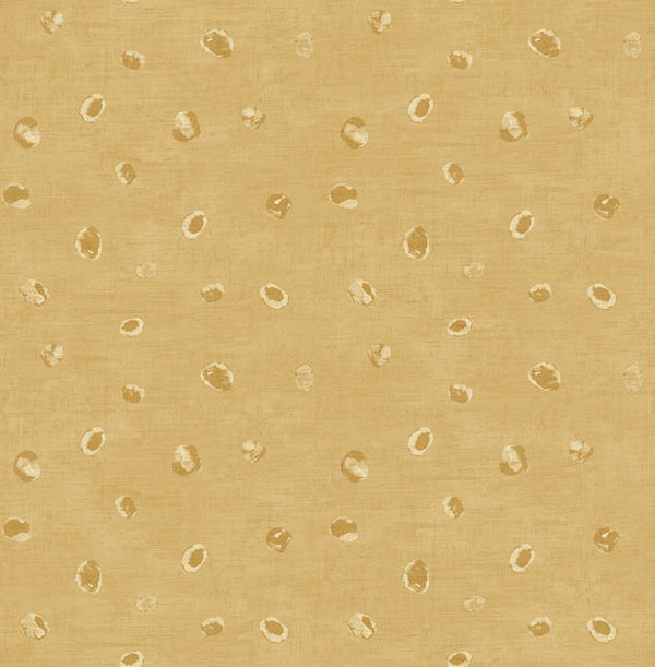 Hubble Dots - Metallic Gold Wallcovering | Malibu Wallcovering