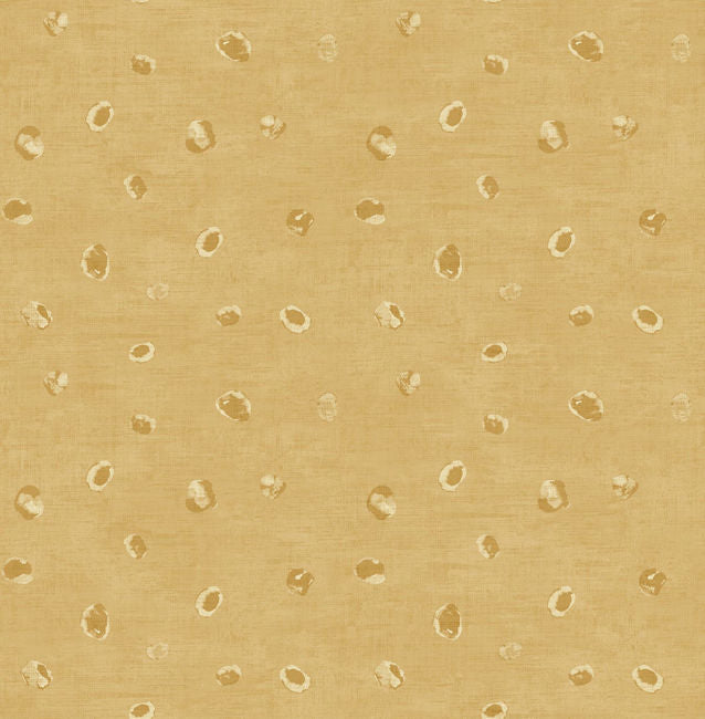 Hubble Dots - Metallic Gold Wallcovering | Malibu Wallpaper