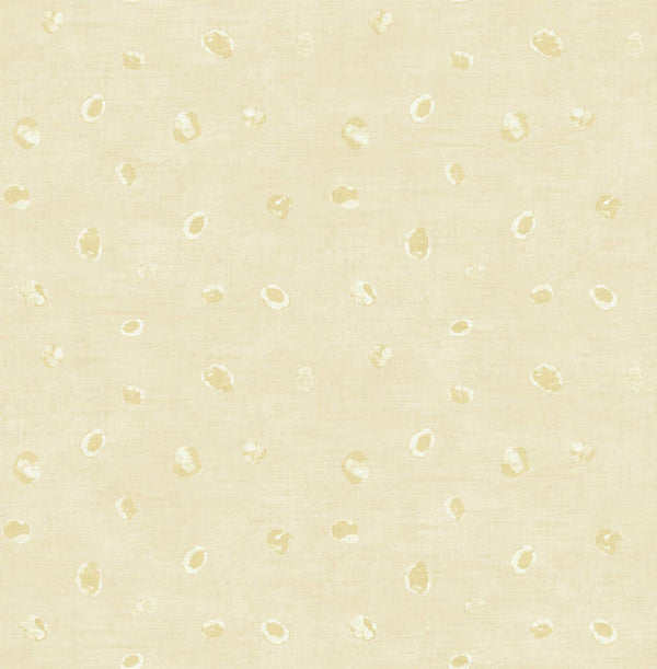 Hubble Dots - Metallic Chanmpagne Wallcovering | Malibu Wallcovering