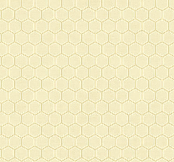 Curie Geo - Gold and Off-white Wallcovering | Malibu Wallcovering