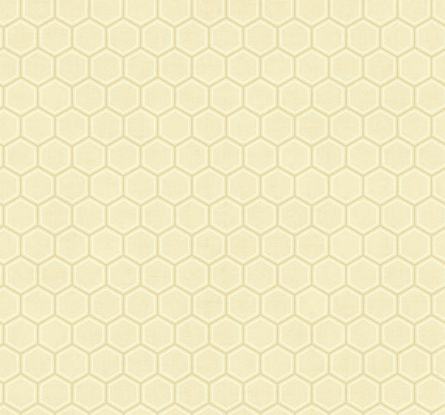 Curie Geo - Gold and Off-white Wallcovering | Malibu Wallpaper