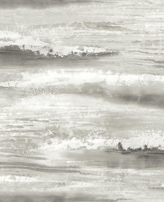 Moseley Waves - Grey Wallcovering | Malibu Wallpaper