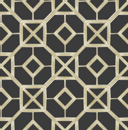 Livia - Black Residential Wallcovering | Jeffrey Stevens