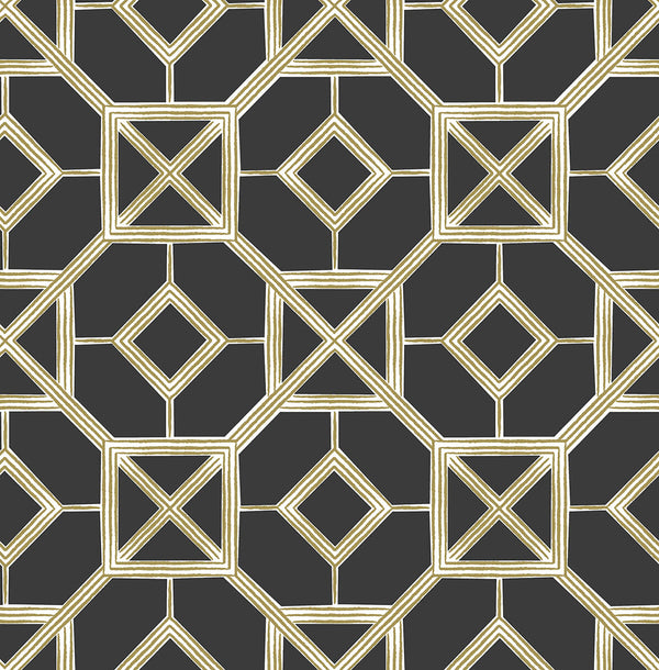 Livia - Black Residential Wallcovering | Jeffrey Stevens