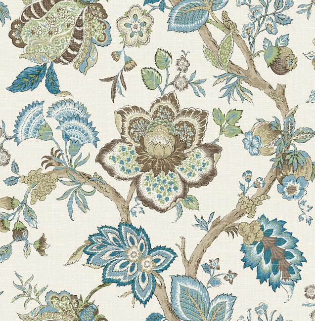 Bernadette - Verde Wallcovering | Malibu Wallpaper