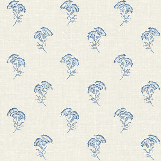 Lotus - Bluebell Wallcovering | Malibu Wallpaper