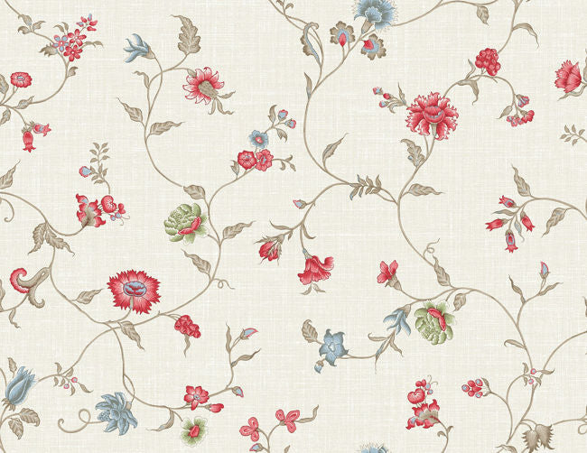 Florale - Cottage Meadow Wallcovering | Malibu Wallpaper