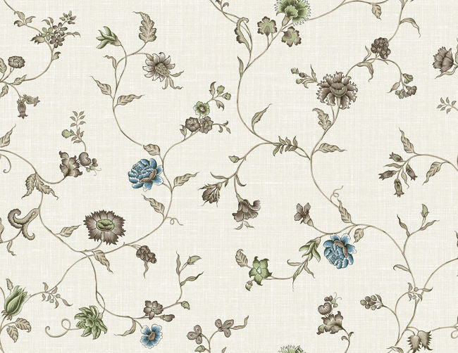 Florale - Squirrel Trail Wallcovering | Malibu Wallpaper