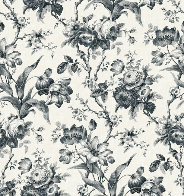 En Rose - Onyx Wallcovering | Malibu Wallpaper