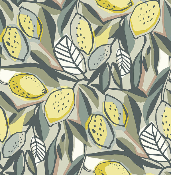 Meyer - Chartreuse Residential Wallcovering | Jeffrey Stevens