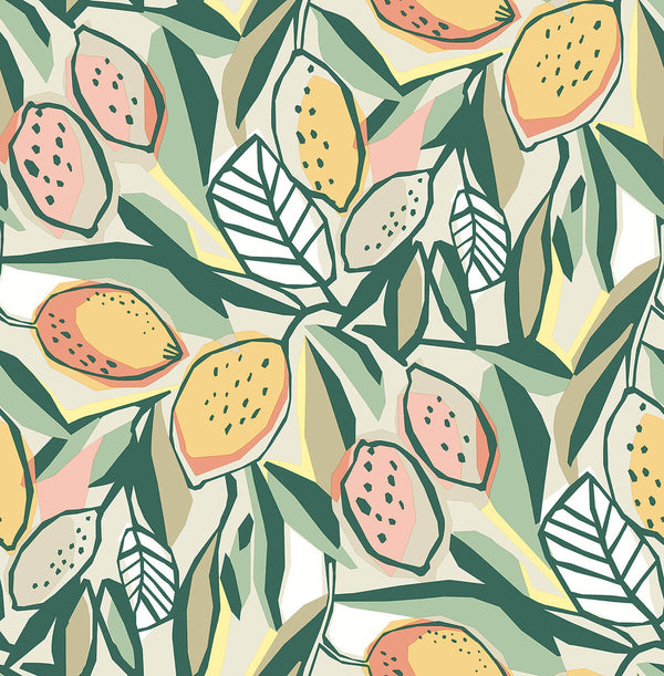 Meyer - Peach Residential Wallcovering | Jeffrey Stevens