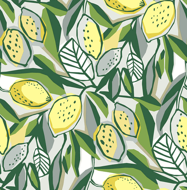 Meyer - Yellow Residential Wallcovering | Jeffrey Stevens