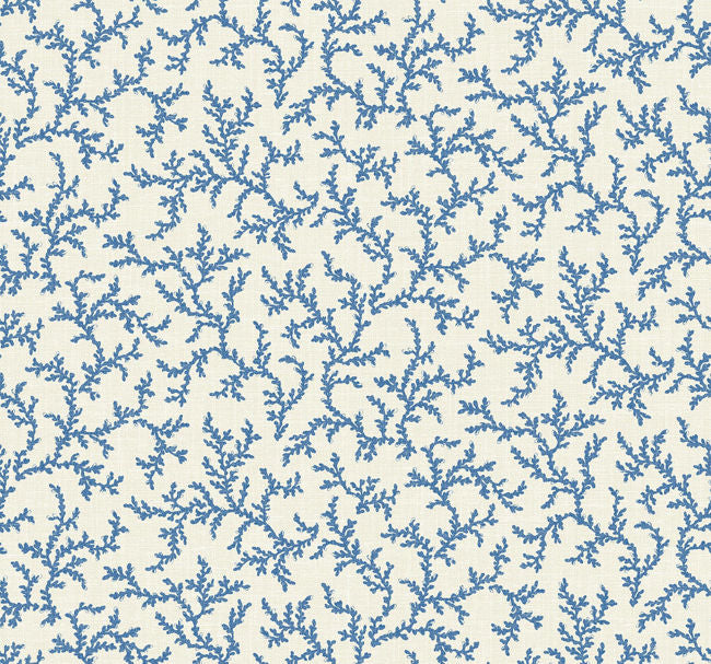 Corail - Lazy Blue Wallcovering | Malibu Wallpaper
