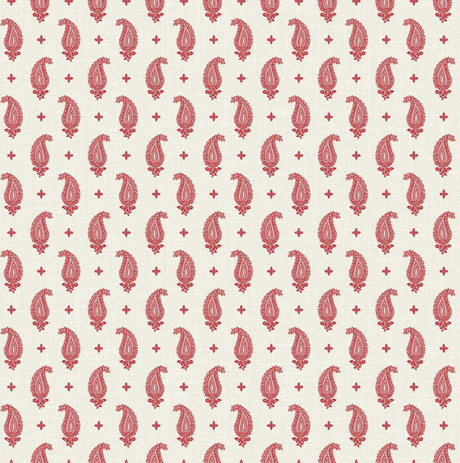 Maia - Ryan Red Wallcovering | Malibu Wallpaper