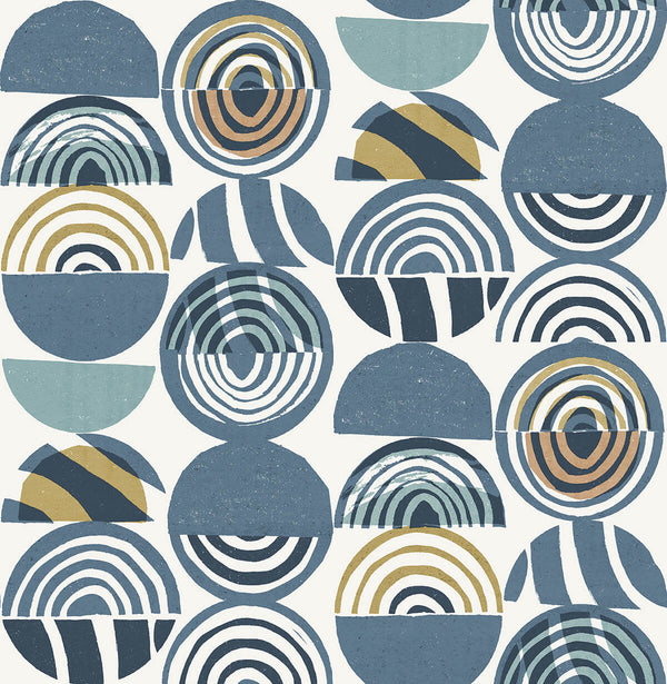 Mage, Blue Wallcoverings | Malibu Wallcovering