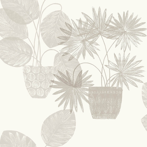 Aida, Light Grey Wallcoverings | Malibu Wallcovering