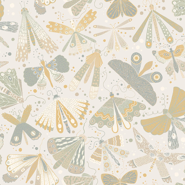 Flyga, Light Blue Wallcoverings | Malibu Wallcovering