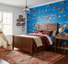 The Original Yeeha 1950's Cowboy - True Blue Mid-Century Modern | Architectural Wallcoverings - Boys Adventure Bedroom Room Setting