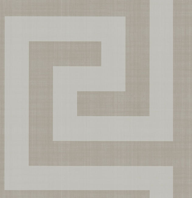 Vogue - Metallic Silver and Taupe Wallcovering | Malibu Wallpaper