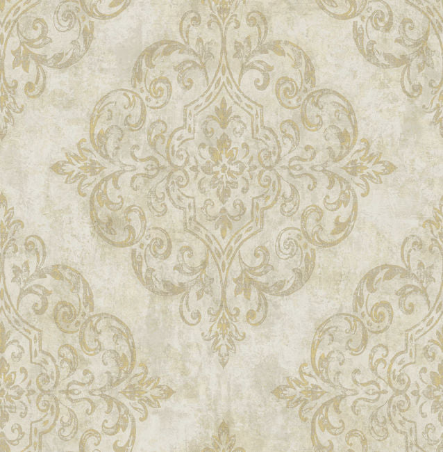 Atelier - Tan, Gold, and Off-white Wallcovering | Malibu Wallpaper