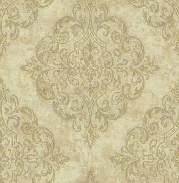 Atelier - Metallic Gold and Off-white Wallcovering | Malibu Wallcovering