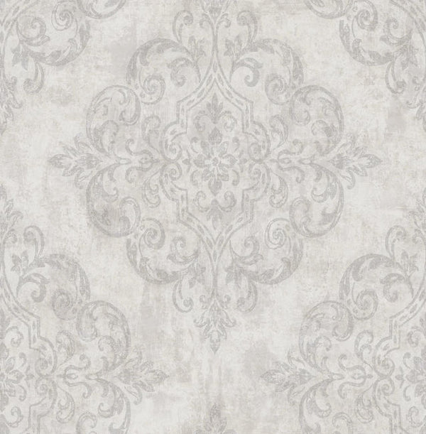 Atelier - Gray, Metallic Gold, and Off-white Wallcovering | Malibu Wallcovering