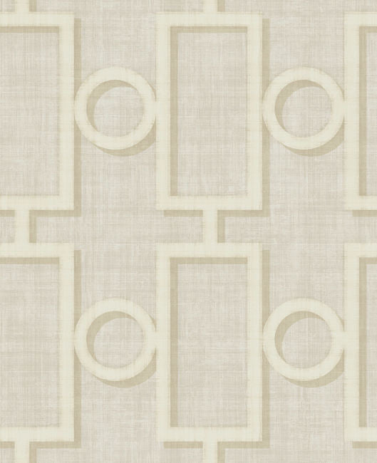 Adorn Geo - Cream and Off-white Wallcovering | Malibu Wallpaper