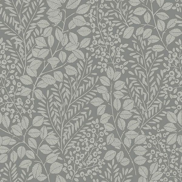 Elin, Charcoal Wallcoverings | Malibu Wallcovering